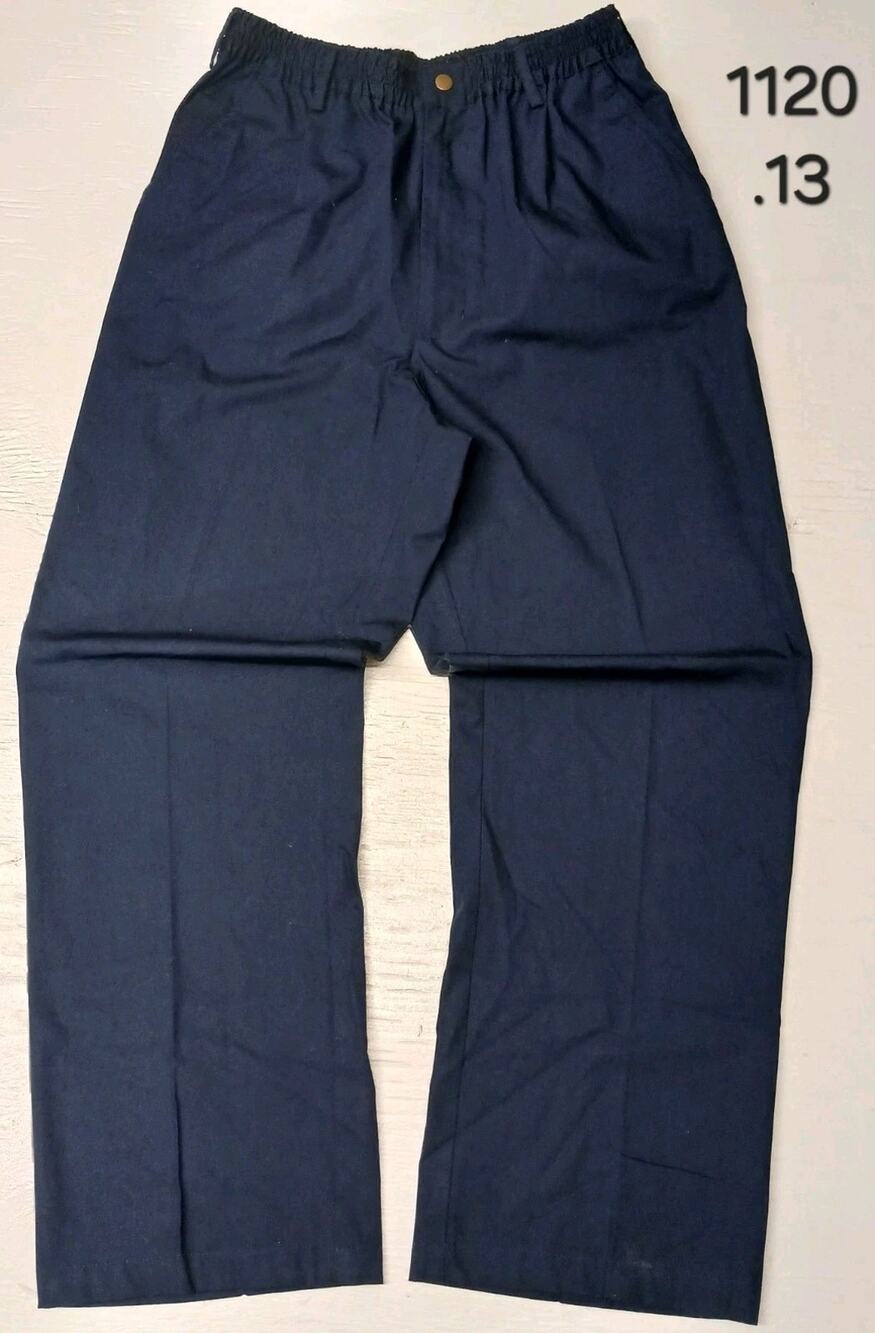 Haband Casual Joe (34M) Blue Elastic Chino Straight Pants